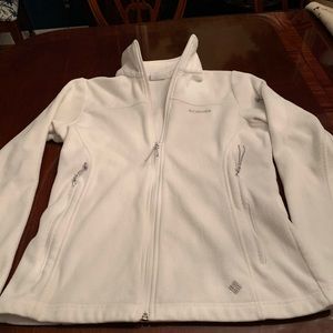 Women’s White Columbia Fleece Jacket Size Small
